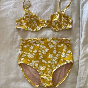 Madewell Second Wave Golden Afternoon Bikini